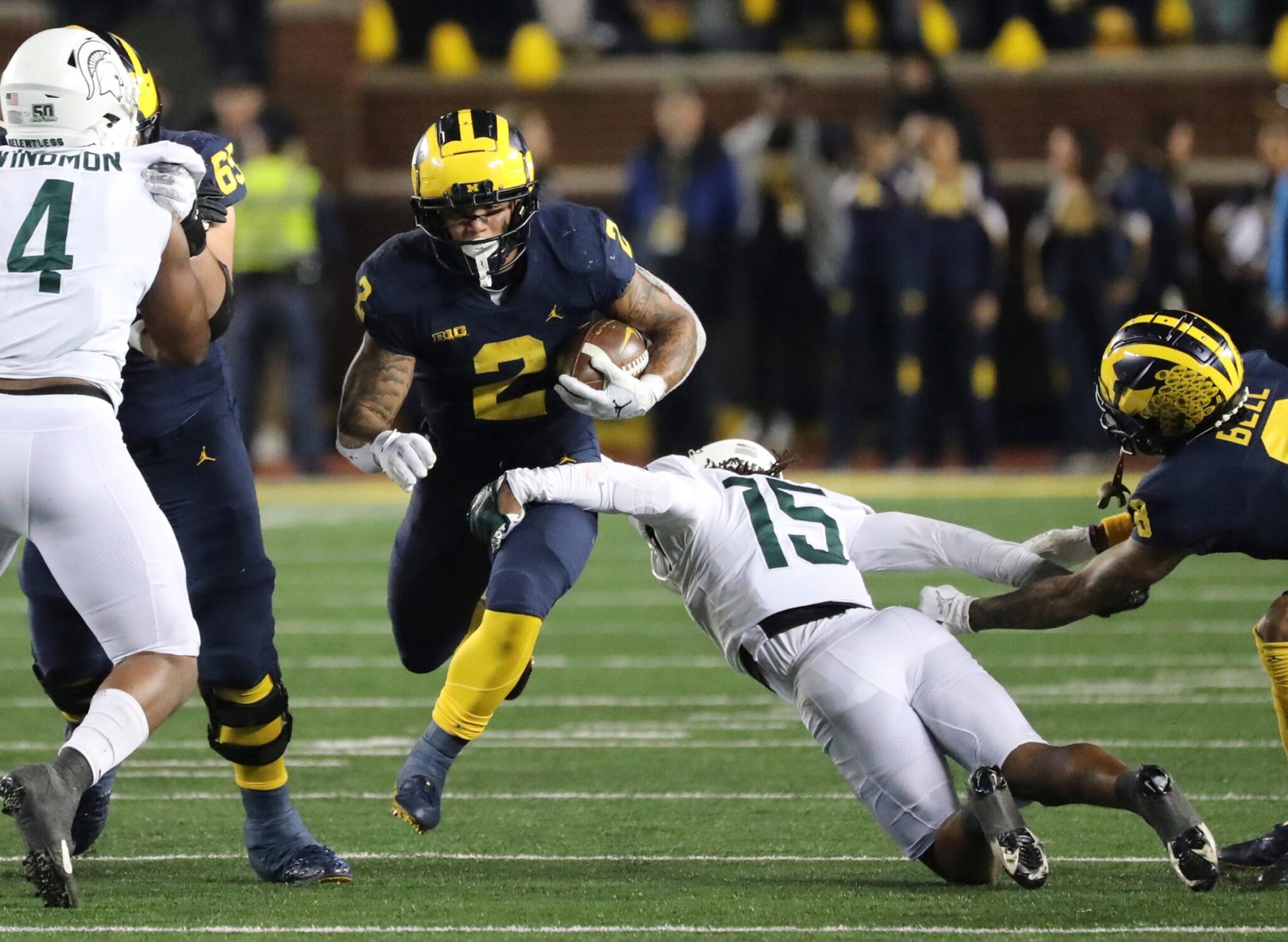 Michigan football running backs listed as top NFL draft prospects