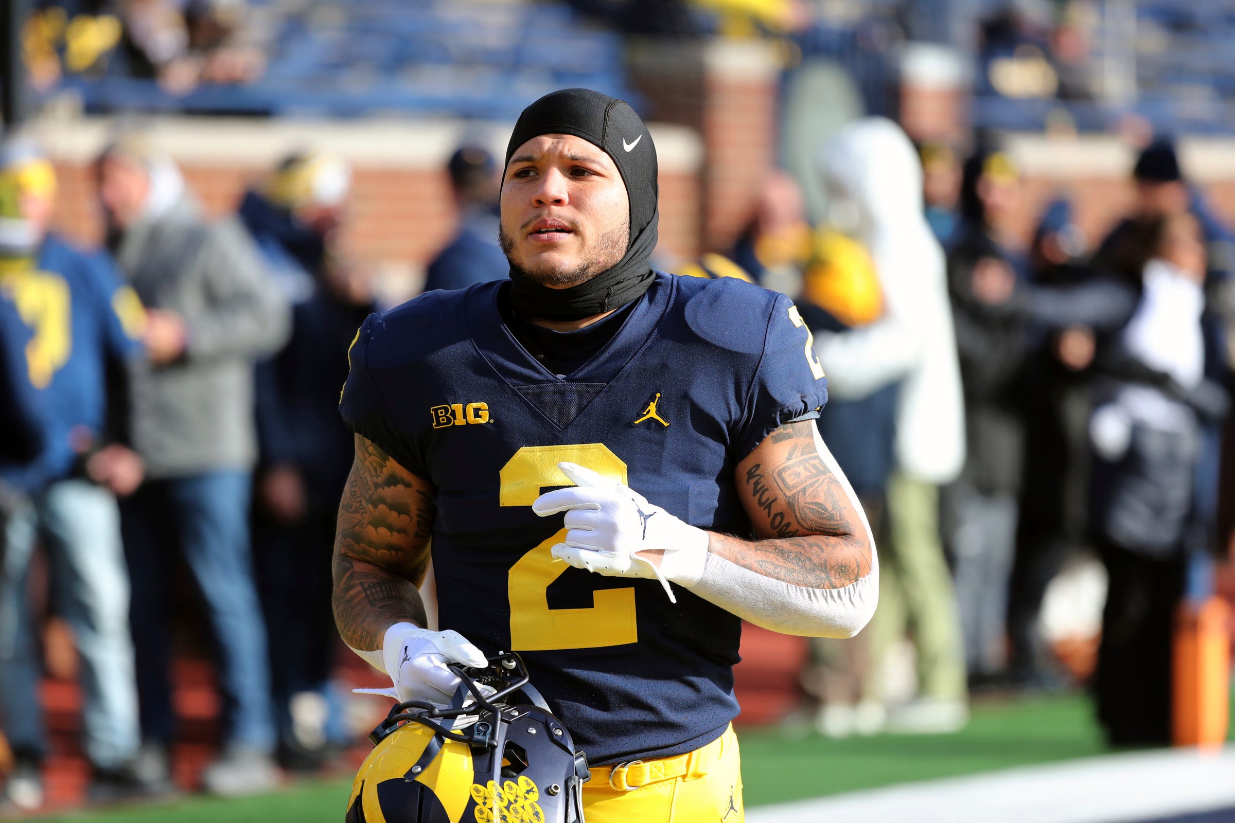 Michigan football Blake Corum speaks on CFP loss return to UM