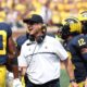 Michigan football coach, Jim Harbaugh, imposed suspension, East Carolina