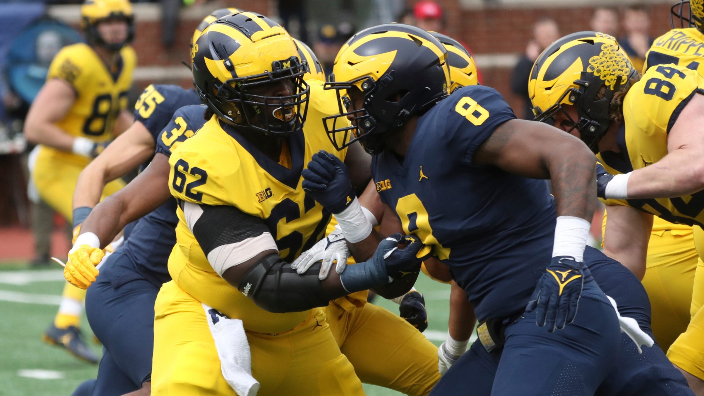 Michigan football, fall camp, offensive line, defensive line