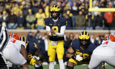 Michigan football roster, JJ McCarthy, fall camp, running back room, offensive line