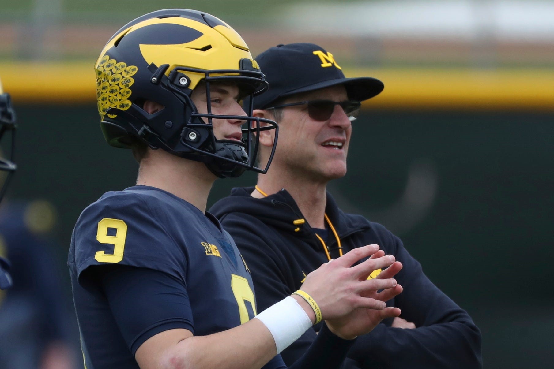 Michigan football, Jim Harbaugh, quarterback, JJ McCarthy, national title