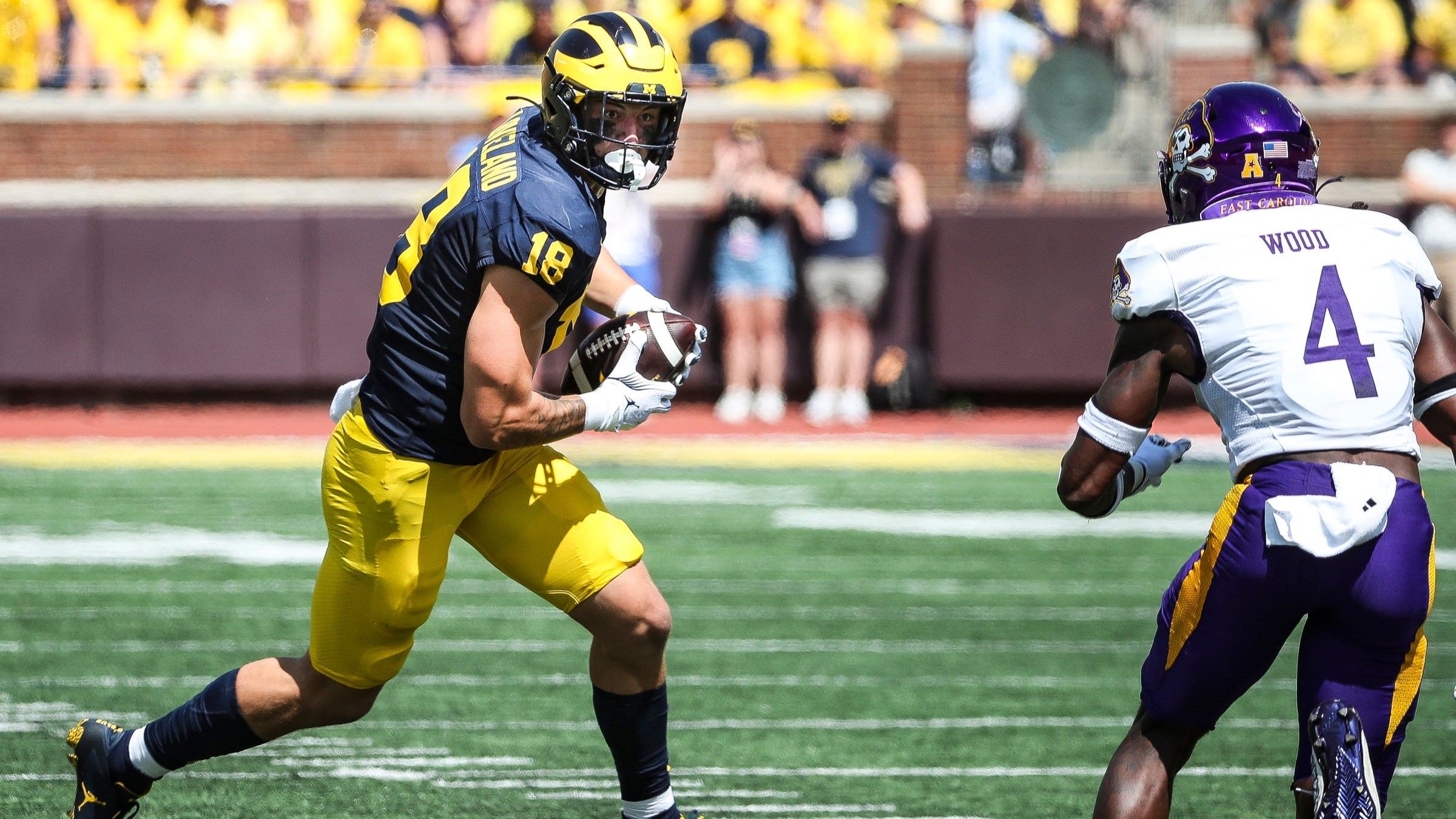 Michigan football star, Colston Loveland, Sherrone Moore, UNLV