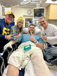 Michigan football, Zak Zinter, Jim Harbaugh, Ohio State, Surgery