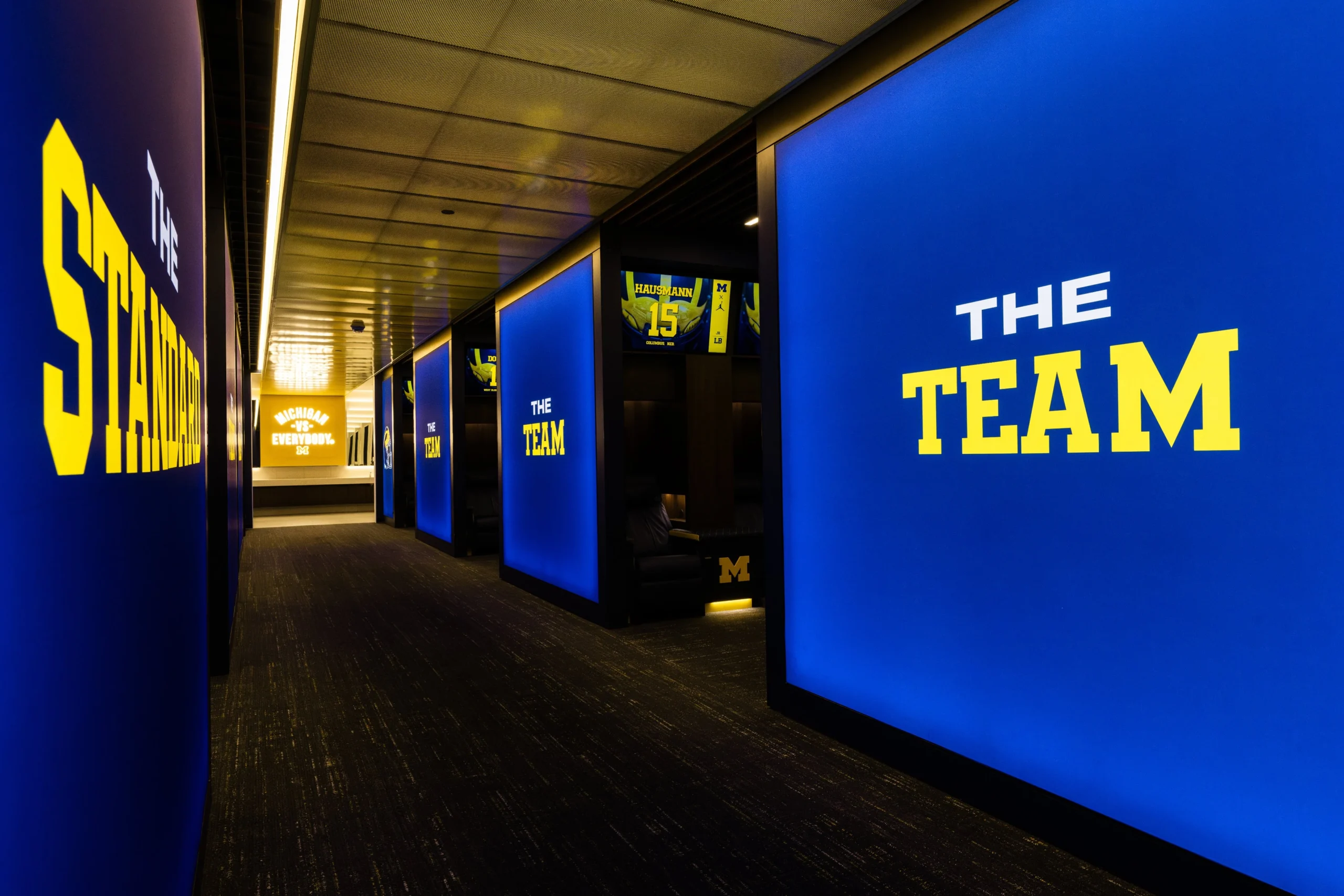 new Michigan football locker room