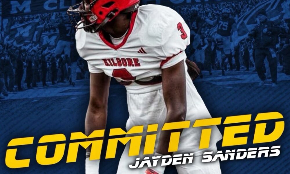 jayden sanders commitment to michigan football