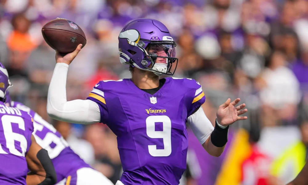 j.j. mccarthy debuts for minnesota vikings