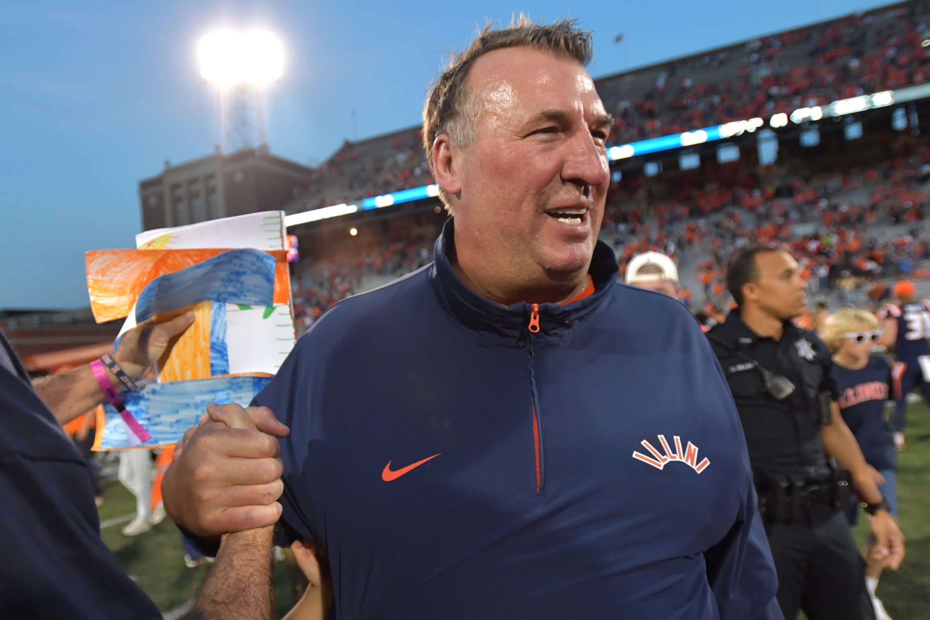 Illinois coach Bret Bielema