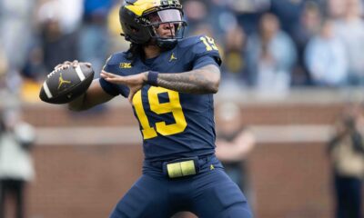 Bryce Underwood at the Big House for the Maize vs. Blue Spring Game