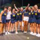 Michigan Women's Tennis team after their quarterfinals win over Oklahoma State