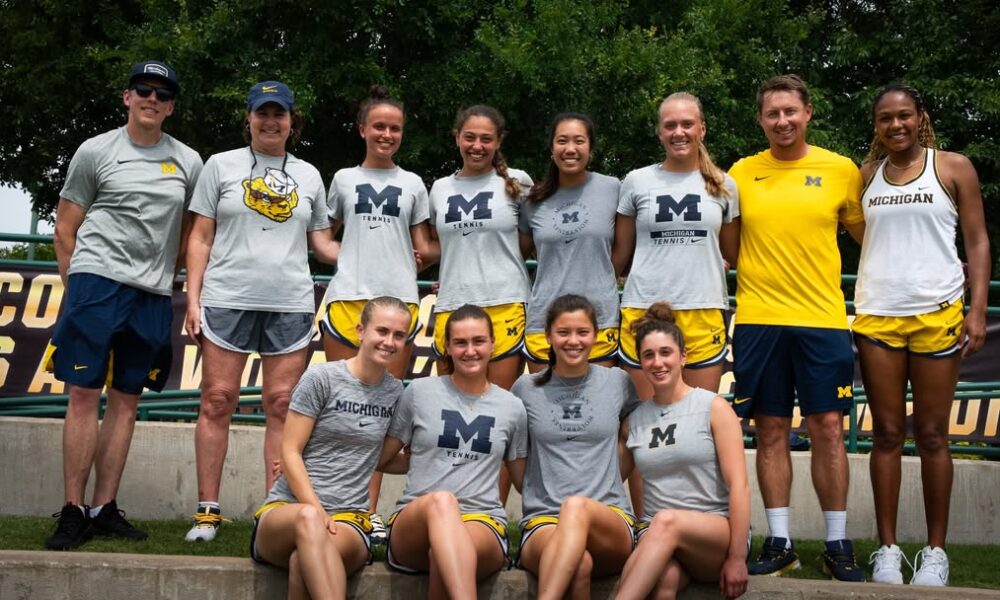 Michigan Women's Tennis squad after their historic season