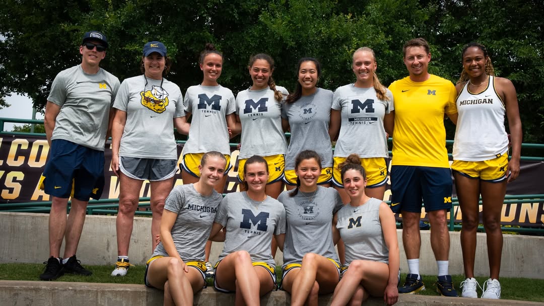 Michigan Women's Tennis squad after their historic season