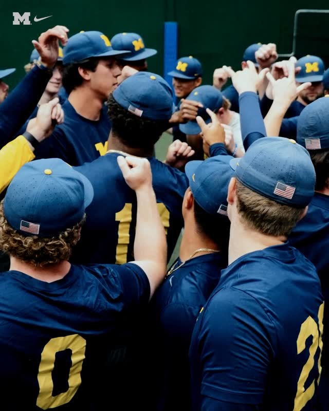 Michigan Baseball squad preparing during the Big Ten tournament