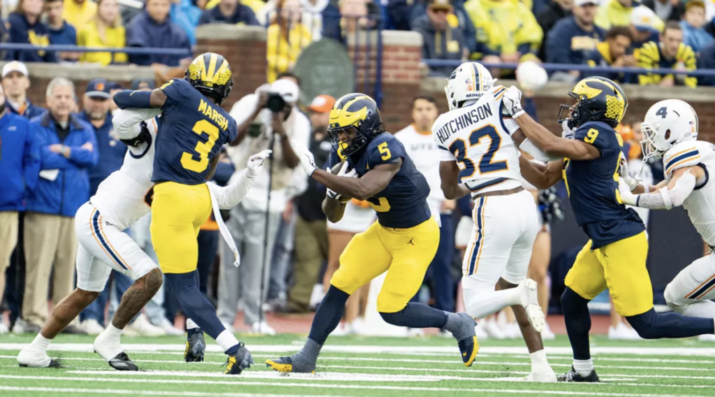 Michigan shakes off sloppy first half, overwhelms UTEP in 52-17 win