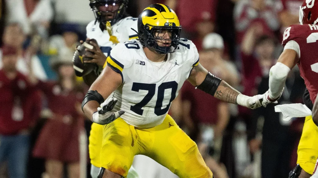 Michigan OL wants its identity back before physical test against Iowa